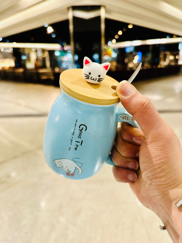 ماگ سرامیکی گربه ای در بامبو