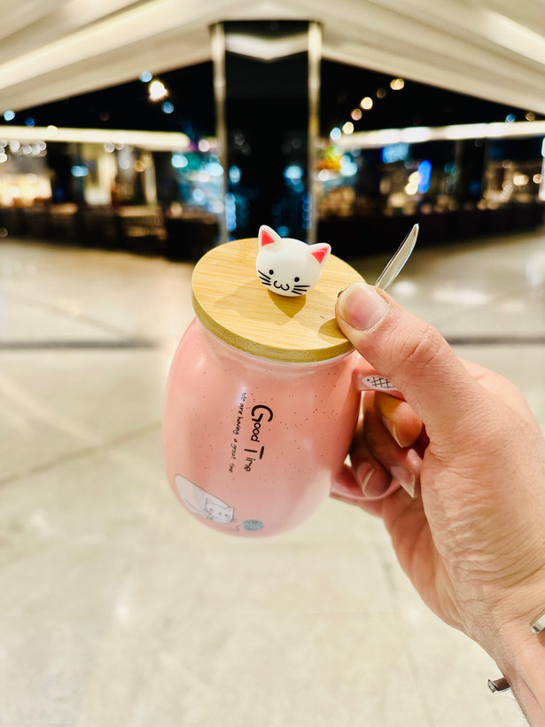 ماگ سرامیکی در بامبو گربه ای