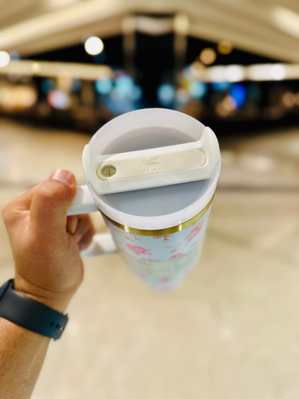 ماگ سفری استنلی مدل گلدار