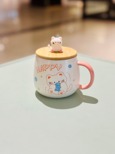 ماگ گربه ای در بامبو