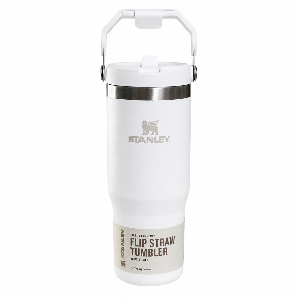 تامبلر اورجینال 0.88 لیتری نی دار استنلی مدل FLIP STRAW TUMBLER