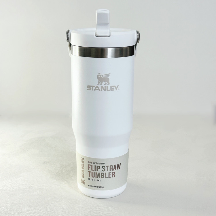 تامبلر اورجینال 0.88 لیتری نی دار استنلی مدل FLIP STRAW TUMBLER