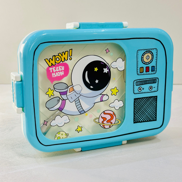 ظرف غذا 6 تکه مدل فضانورد از جنس استیل و بدنه پلاستیکی