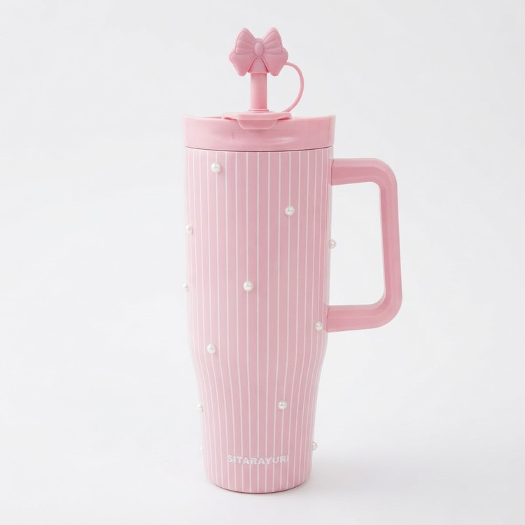 Sitarayuri Jeweled Tumbler, Dual Purpose Model with Steel Straw